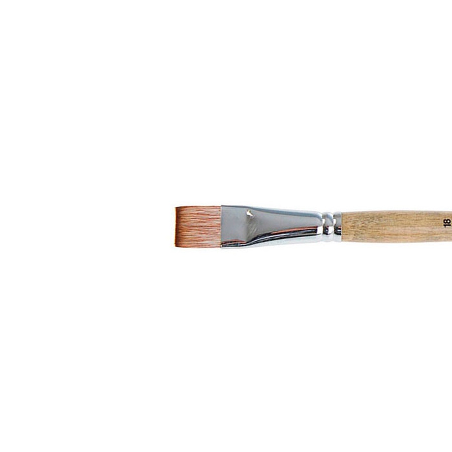фотография Кисть мангуст имитация roubloff 1т24 № 18 плоская, короткая ручка