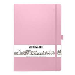 фотография Блокнот для зарисовок sketchmarker  21*30 см 80л розовый