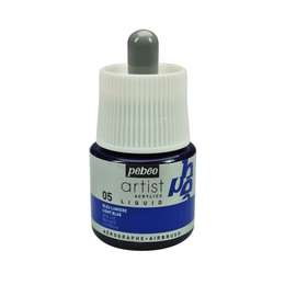 фотография Чернила акриловые pebeo artist acrylics liquid ink 45 мл № 05 голубой
