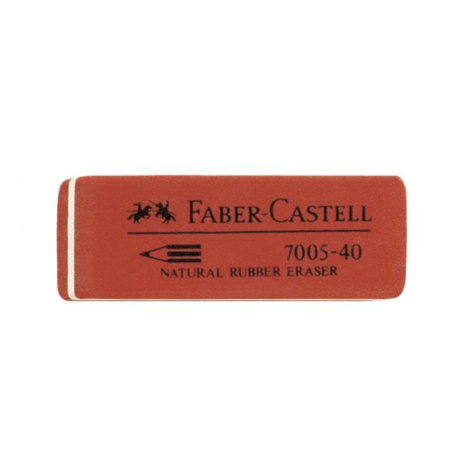 картинка Ластик faber-castell из натурального каучука 4х3 см