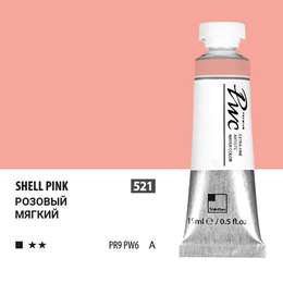 изображение Краска акварельная shinhanart pwc, туба 15 мл, 521 розовый мягкий a