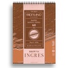 картинка Альбом для пастели fabriano ingres а4 коричневая бумага, 60 листов на спирали, 90 г/м2