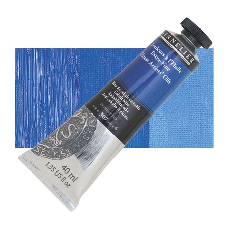 изображение Краска масляная sennelier artists, туба 40 мл, 307 кобальт синий