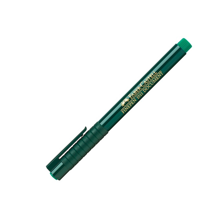 изображение Капиллярная ручка faber-castell серии finepen 1511, толщина 0,4 мм, зеленый