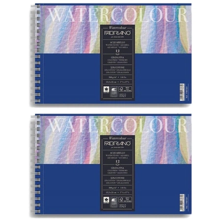 изображение Комплект "альбом д/акв. fabriano watercolour studio 300г,а5, фин" 2 шт.