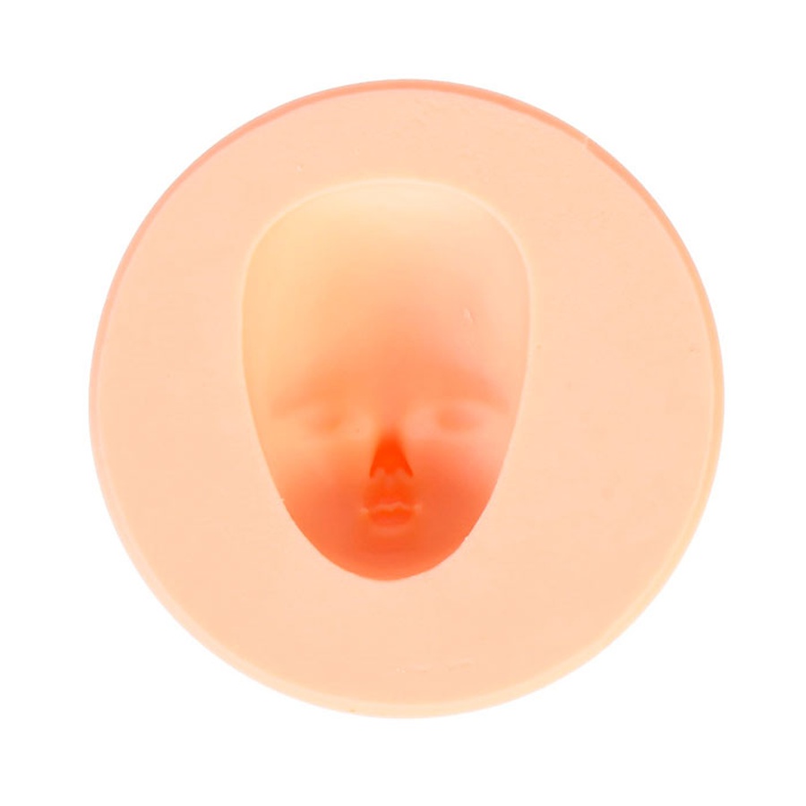 фото Молд силикон для полимерной глины "детское лицо" 4,2х3 см микс