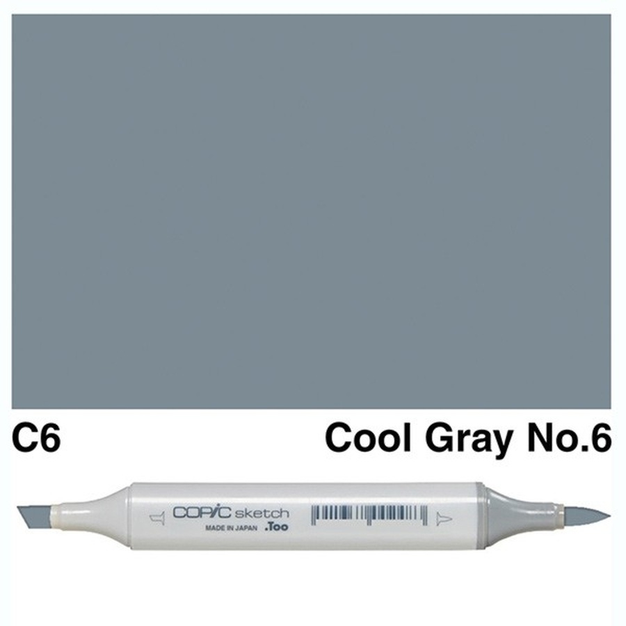 фотография Маркер спиртовой copic sketch, два пера, цвет c6