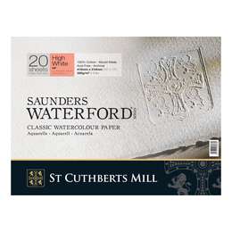 изображение Бумага д/акв. saunders waterford hp+ blocks high white  300 g/m² 410x310mm, 20 листов