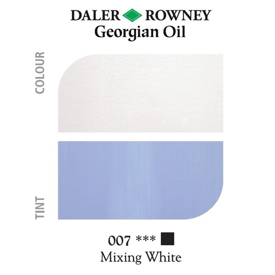 фото Краска масляная daler-rowney georgian 225мл, 007 белила смешанные