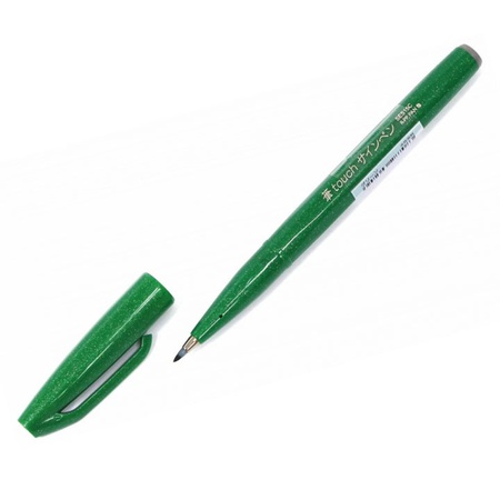 фотография Фломастер-кисть pentel brush sign pen зелёный