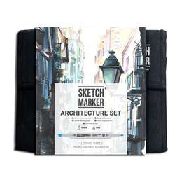 изображение Набор маркеров sketchmarker architecture set 36 шт и  сумка