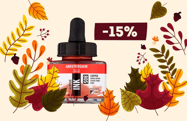 Скидка 15% на Amsterdam Ink и вспомогательные средства для акрила Amsterdam
Скидка 15% на Amsterdam Ink и вспомогательные средства для акрила Amsterdam
Выбрать чернила
Предложение действительно до 31.10.2021 г.
