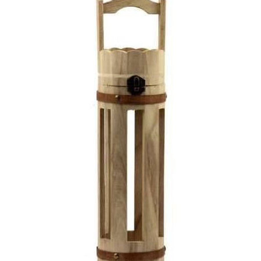 изображение Wb-13 деревянная заготовка коробка для вина (круглая) 10х40 см