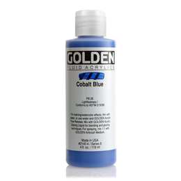 картинка Краска акриловая golden fluid, банка 118 мл, № 2140 кобальт синий