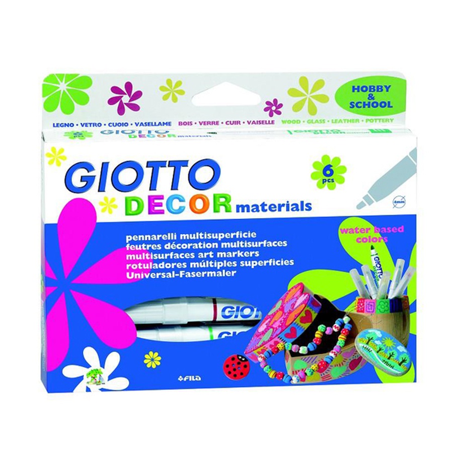 изображение Фломастеры для декорирования giotto в наборе из 6 цветов