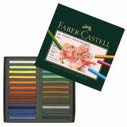 фотография Набор профессиональной пастели faber-castell серия polychromos 24 цветов, в картоне
