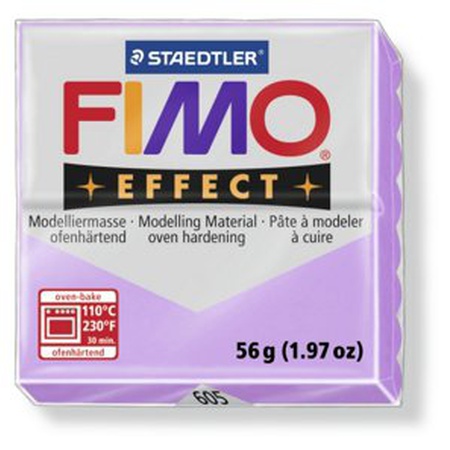 картинка Глина полимерная fimo pastel effect 56 г, сиреневый 605
