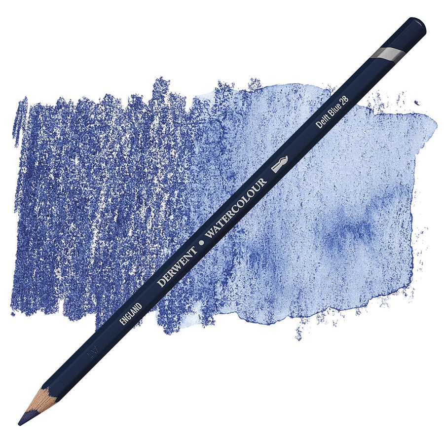 картинка Карандаш акварельный derwent watercolour синий дельфтский 28