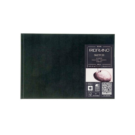 картинка Блокнот д/зарис-к fabriano sketchbook 110г,а5,м/з,ланд-т