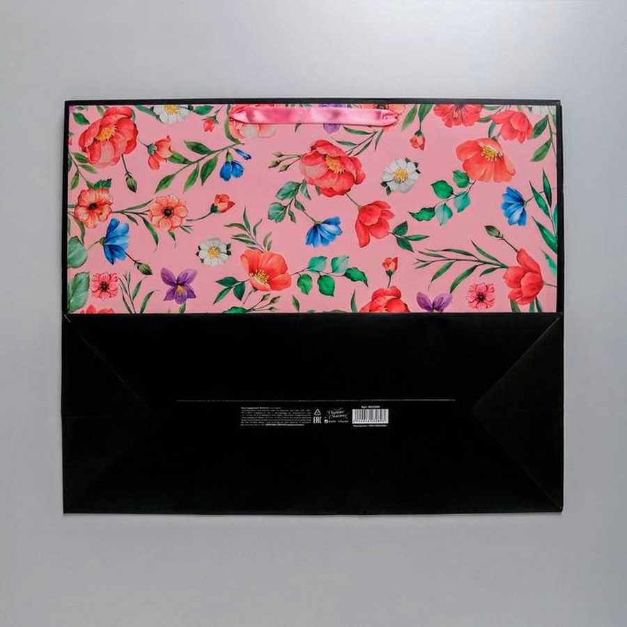 фото Пакет ламинированный «цвети», xl 49 × 40 × 19 см