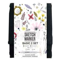 фото Набор маркеров sketchmarker basic 2 12шт.+ сумка органайзер