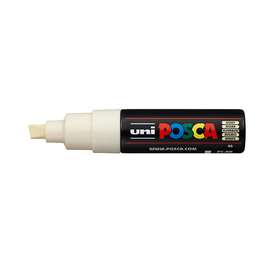 изображение Маркер posca pc-8k, слоновая кость, до 8.0 мм, скошенный наконечник