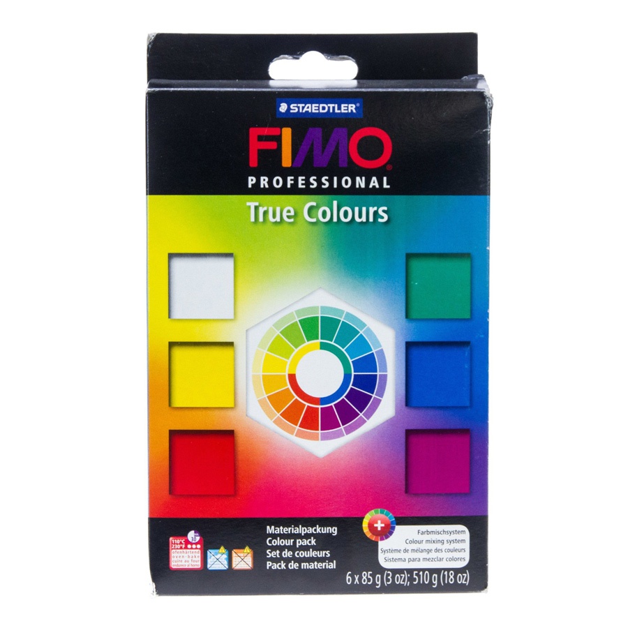 изображение Набор полимерной глины fimo professional натуральные цвета 6 цветов по 85 г