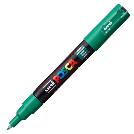 картинка Маркер posca pc-1m, зелёный, 0.7 мм, пулевидный наконечник