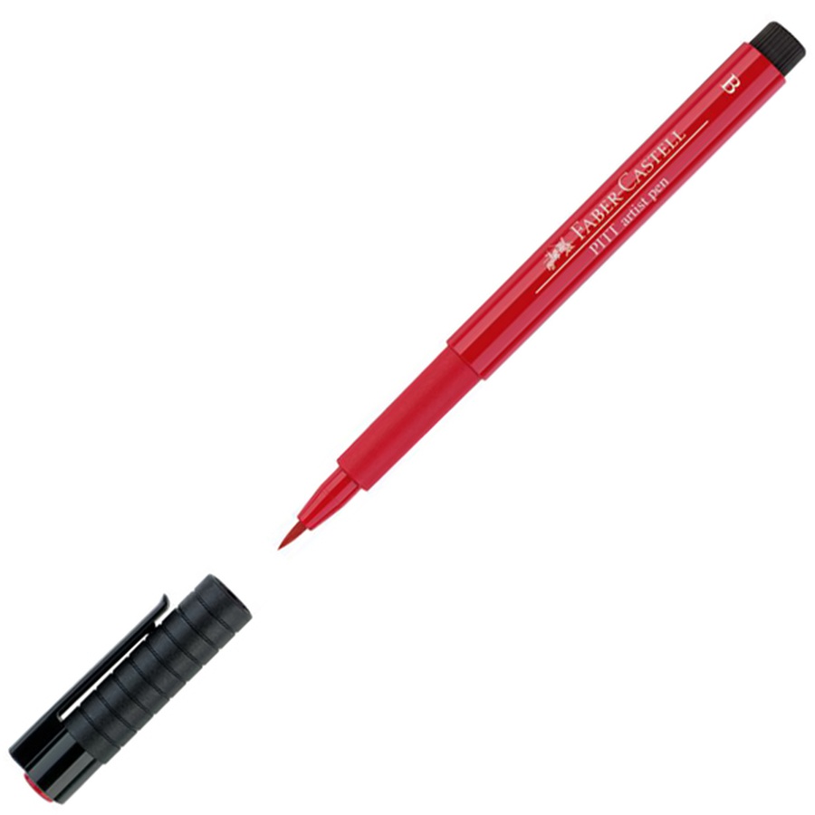 изображение Ручка-кисть капиллярная faber-castell pitt artist pen brush 219 пурпурно-красный