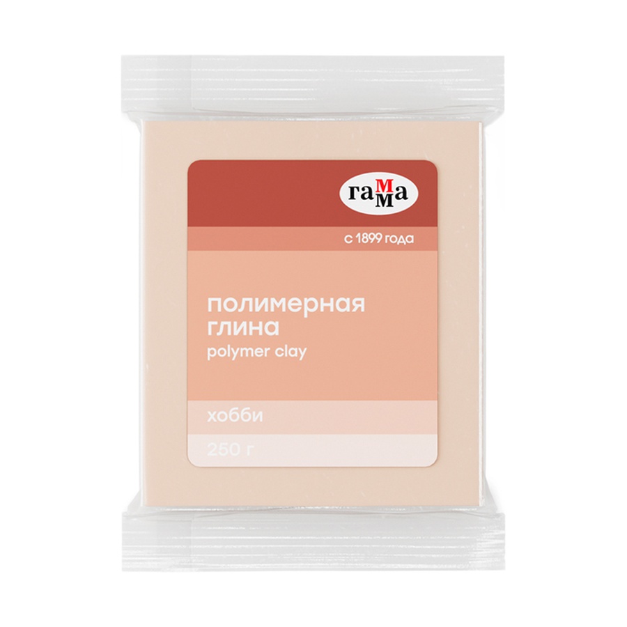 изображение Полимерная глина гамма "хобби", телесный, 250г