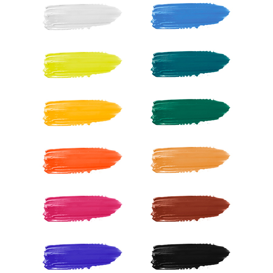 картинка Краски акриловые гамма "студия", 12 цветов, туба 9 мл