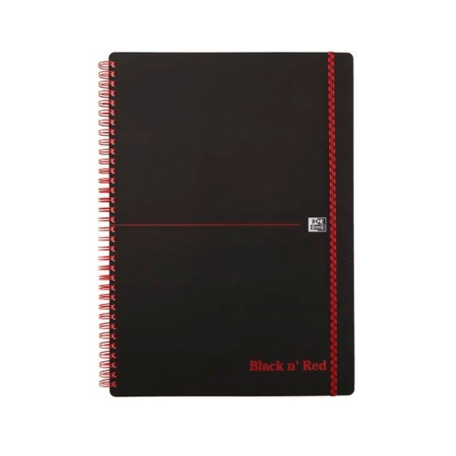 картинка Блокнот oxford black ’n’ red a4 70л, клетка