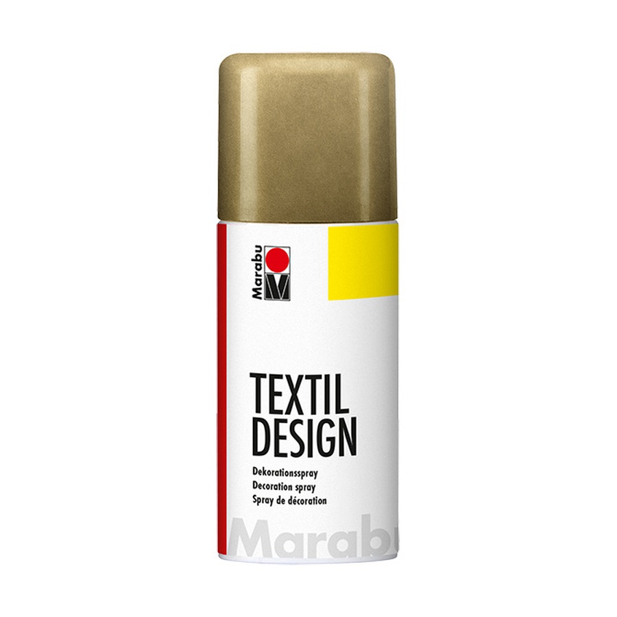 фото Аэрозольная краска по ткани marabu серии textile design, цвет золотой, 150 мл