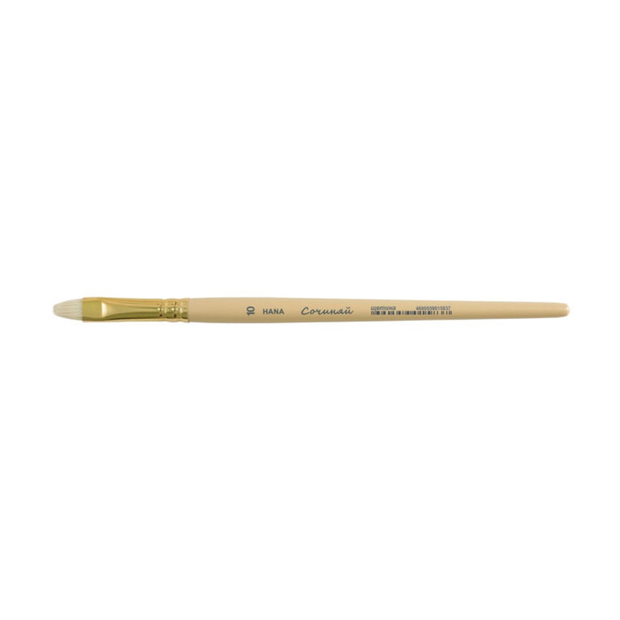 картинка Кисть hana щетина, овальная №10, короткая ручка