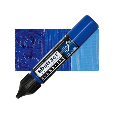 изображение Контур акриловый sennelier abstract, туба 27 мл, ультрамарин синий