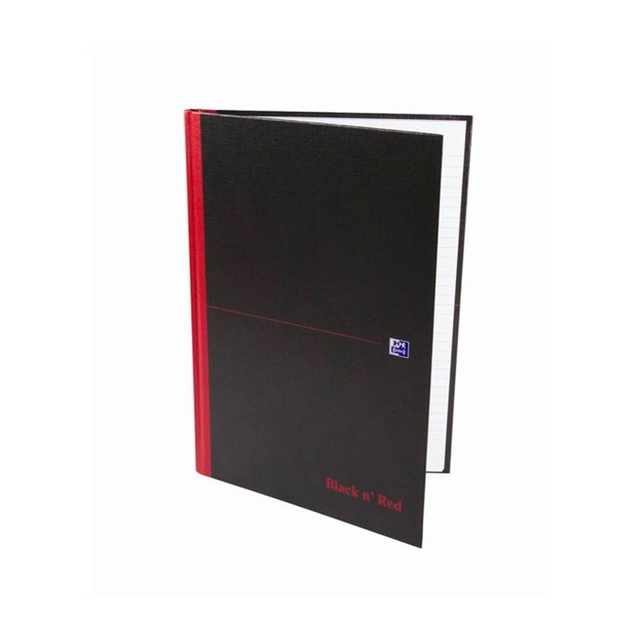 фотография Блокнот oxford black ’n’ red a4 96л клетка, твердая обложка