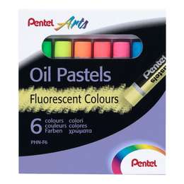 фото Пастель художественная масляная флуоресцентная pentel,  6 цветов