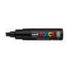 фотография Маркер posca pc-8k, чёрный, до 8.0 мм, скошенный наконечник