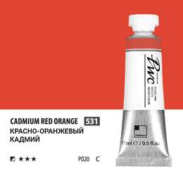 изображение Краска акварельная shinhanart pwc, туба 15 мл, 531 красно-оранжевый кадмий c