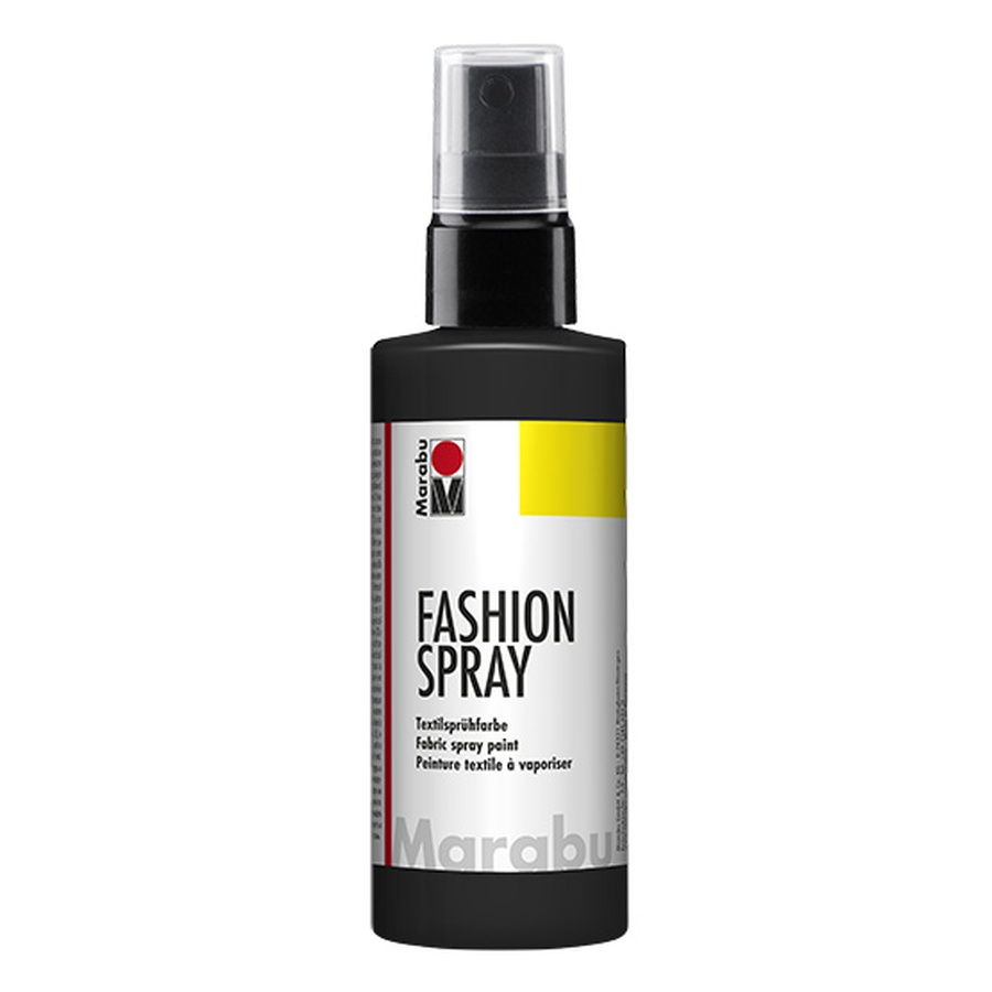 картинка Краска-спрей по ткани marabu fashion-spray 100 мл, чёрный 073