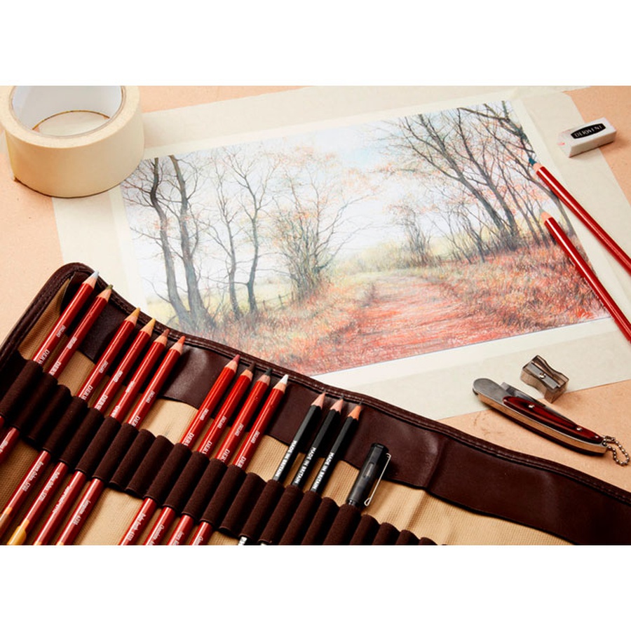 фото Набор цветных карандашей 24 штуки derwent drawing