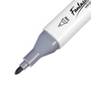 картинка Художественный набор двухсторонних маркеров mazari fantasia white 6 цветов warm gray (серые цвета), пишущие узлы 2.5-6.2 мм