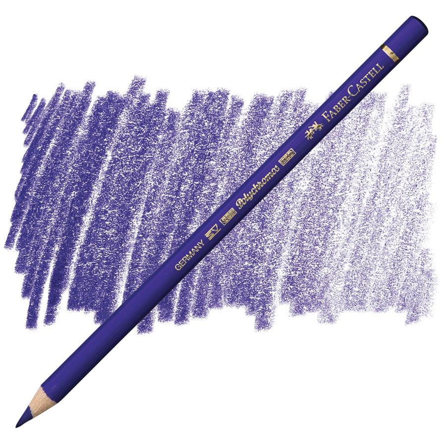 картинка Карандаш цветной faber-castell polychromos 137 синий фиолетовый