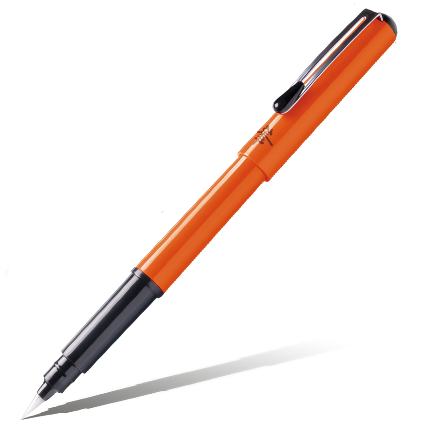 фотография Ручка-кисть pentel brush pen для каллиграфии + 4 картриджа