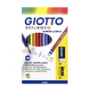 картинка Giotto stilnovo cancellab+temp+gom 10 цветных карандашей с индивидуальным ластиком+ластик+точилка