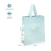 картинка Пакет подарочный 26x32x12см meshu "trendy blue", отд. фольгой, матовая ламинация