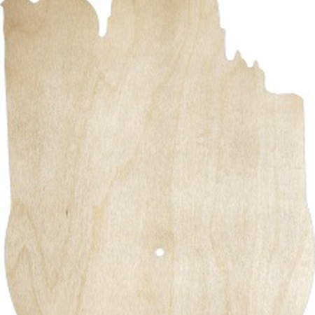 изображение Заготовка деревянная для циферблата часов, дизайн собор, размер - 295х470 мм