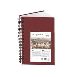 изображение Скетчбук на спирали travelling sketchbook гознак а6, 80 листов, обложка гранат