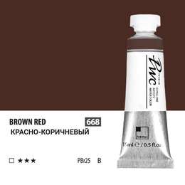 фотография Краска акварельная shinhanart pwc, туба 15 мл, 668 красно-коричневый b
