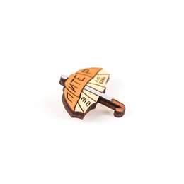 изображение Значок деревянный питерский зонт waf-waf